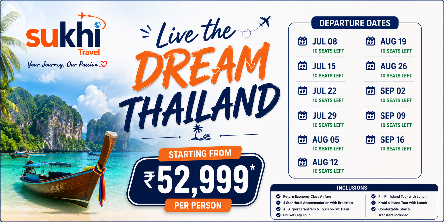 Thailand Fix Departure Incl.Flight