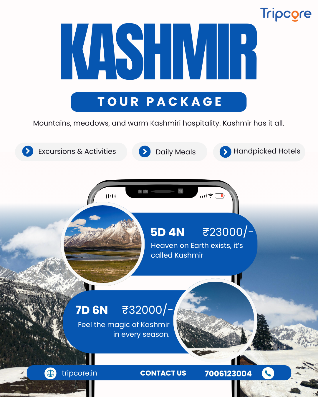 Kashmir Tour Package 5 Nights 6 Days